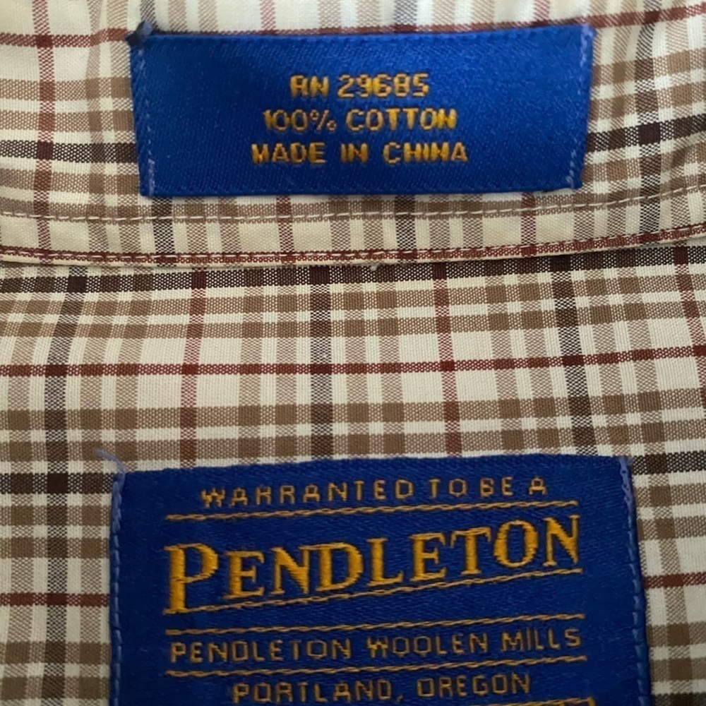 Men’s Pendleton Button-Down Long Sleeve. Size L 1… - image 5